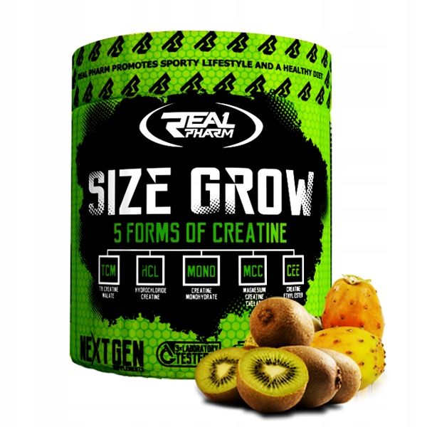 Kreatinový stack Real Pharm Size Grow 675 g kiwi-cactus