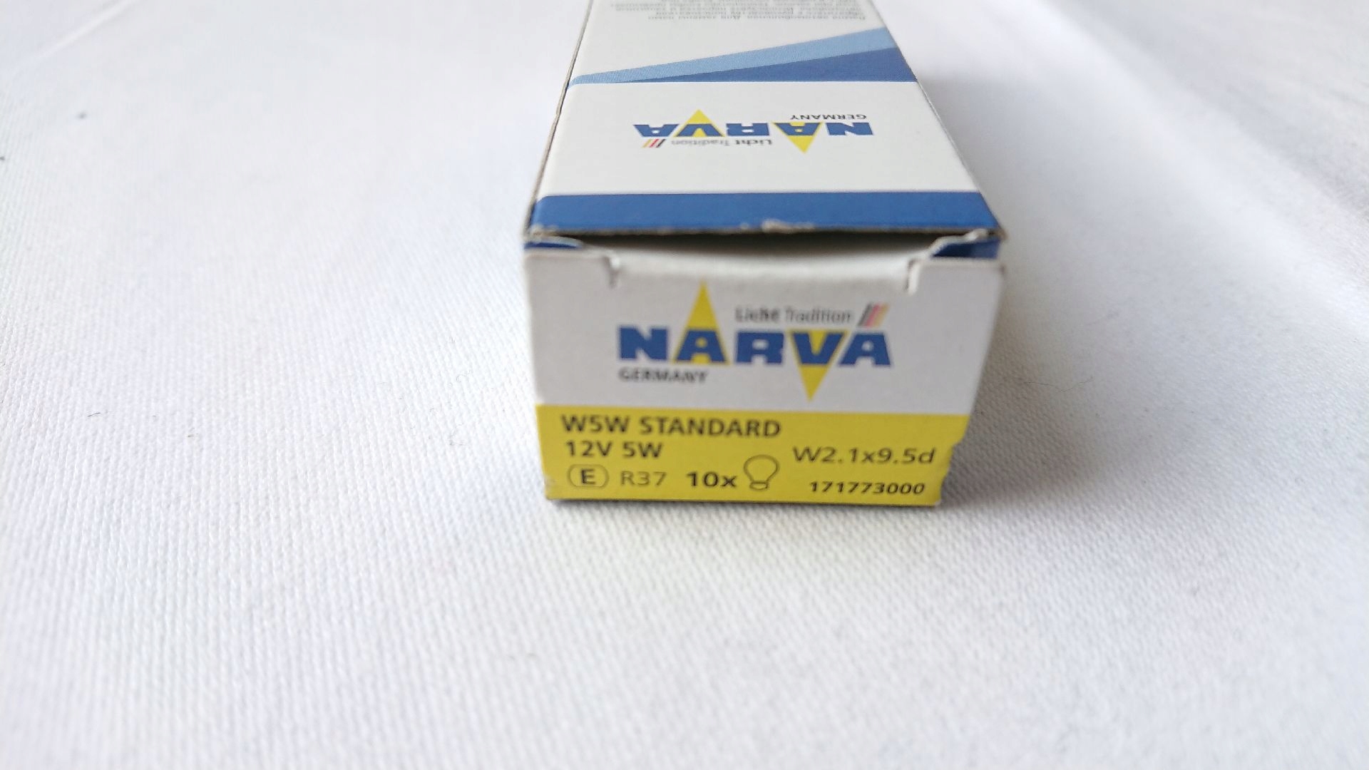 ŻARÓWKA NARVA 17177 12V 5W W5W W2.1x9.5d Model W5W