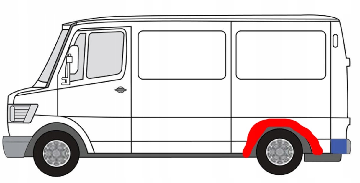 NADKOLE TYŁ ZEWNĘ. PRA MERCEDES KACZKA 207 310 208 Producent części Inny