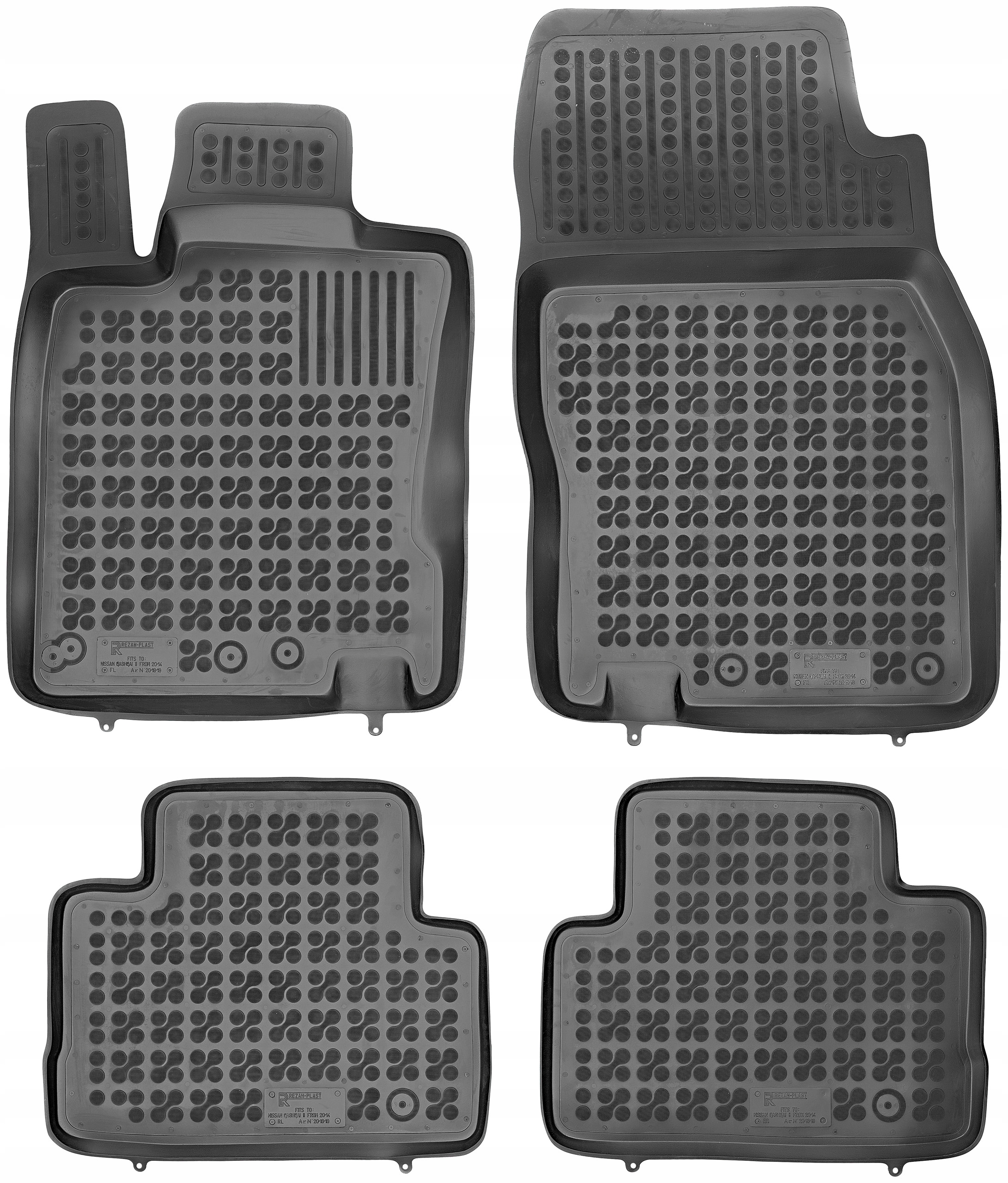 Коврики Резав-Пластик резиновые 201819 4 el.