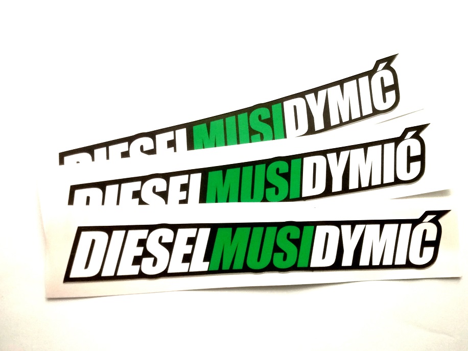 

Naklejka Diesel Musi Dymić naklejki stickery