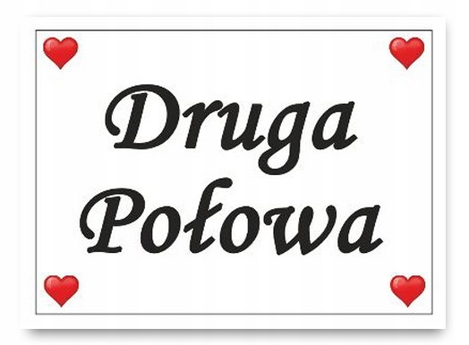 

Naklejki na buty "druga połowa" ślub