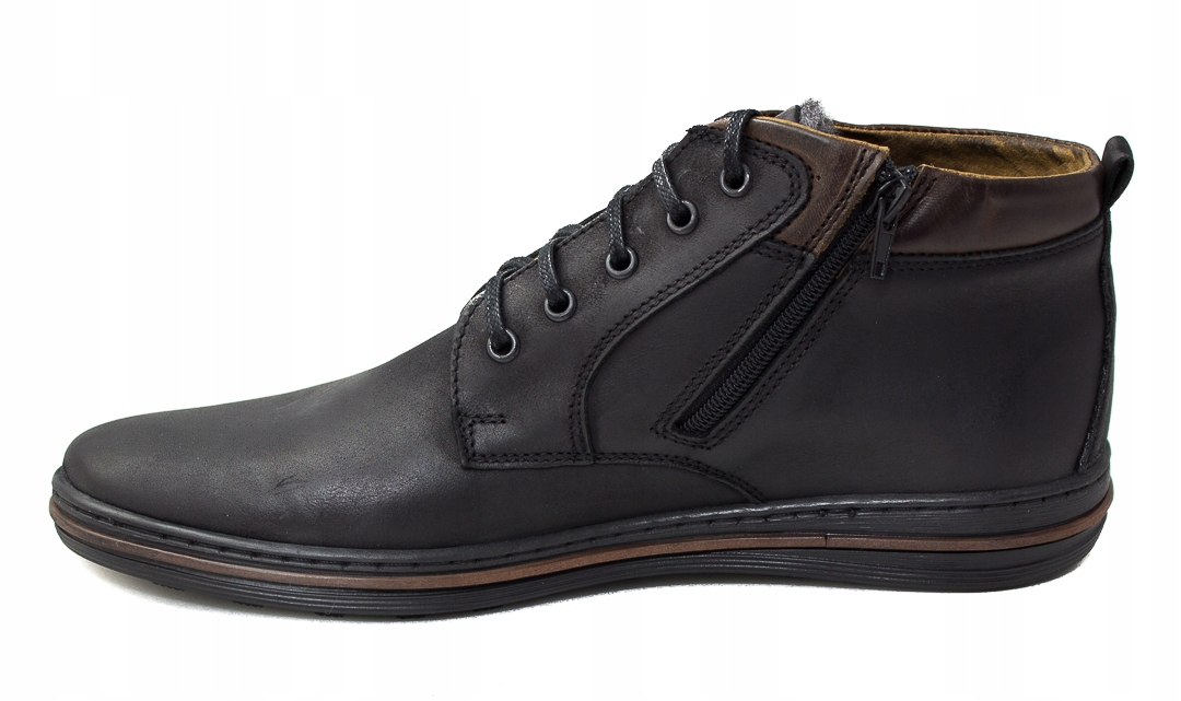 BUTY ZIMOWE SKÓRZANE OCIEPLONE G-3 CZARNY 44 Marka Polbut