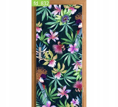 

Fototapeta Naklejka na drzwi Kwiaty Ptaki