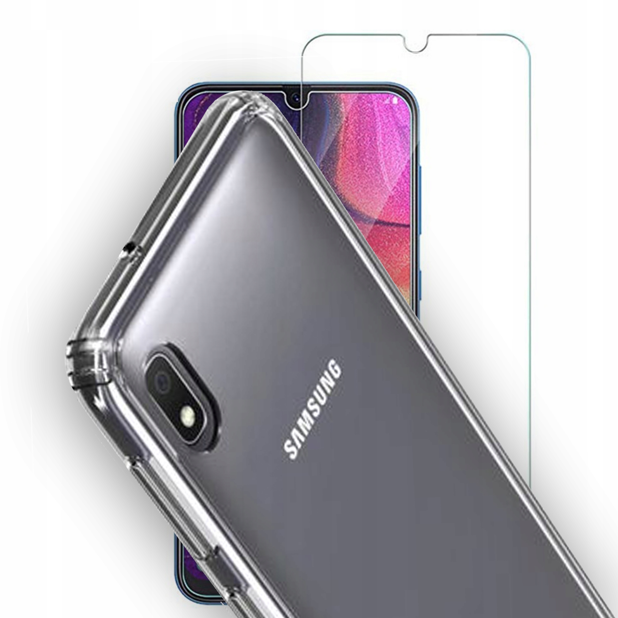 

Etui Crystal case 2MM do Samsung A10 + Szkło