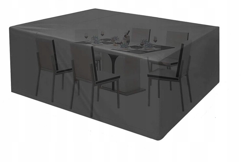 Pokrowiec na stół krzesła meble ogrodowe 240x160x72 z wentylacją wodoodporn