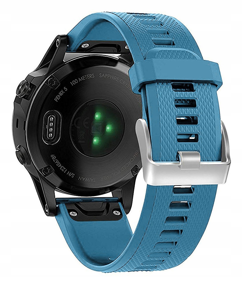 

Błękitny Silikonowy Pasek do Garmin Epix 2
