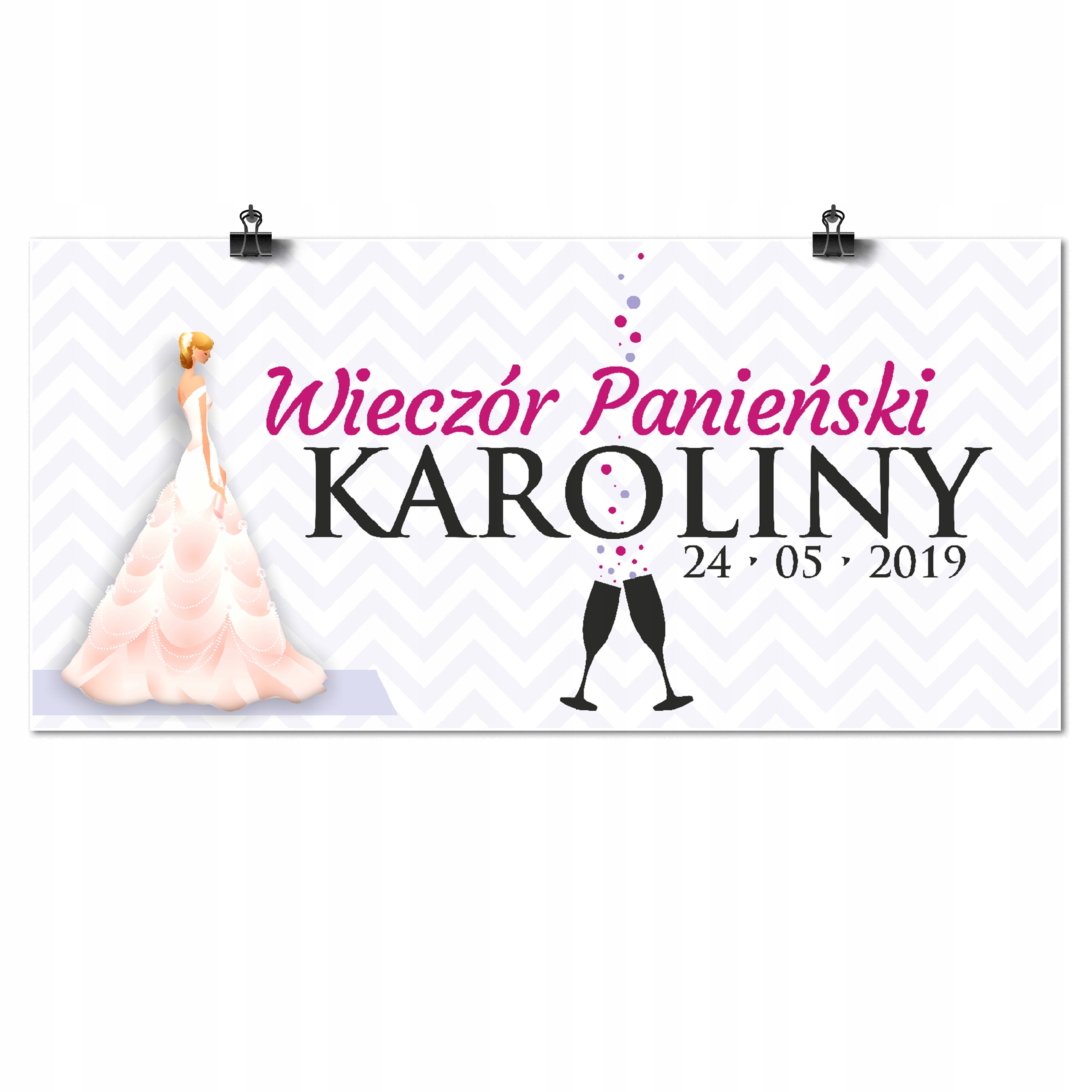 

Plakat Baner Wieczór Panieński Personalizowany