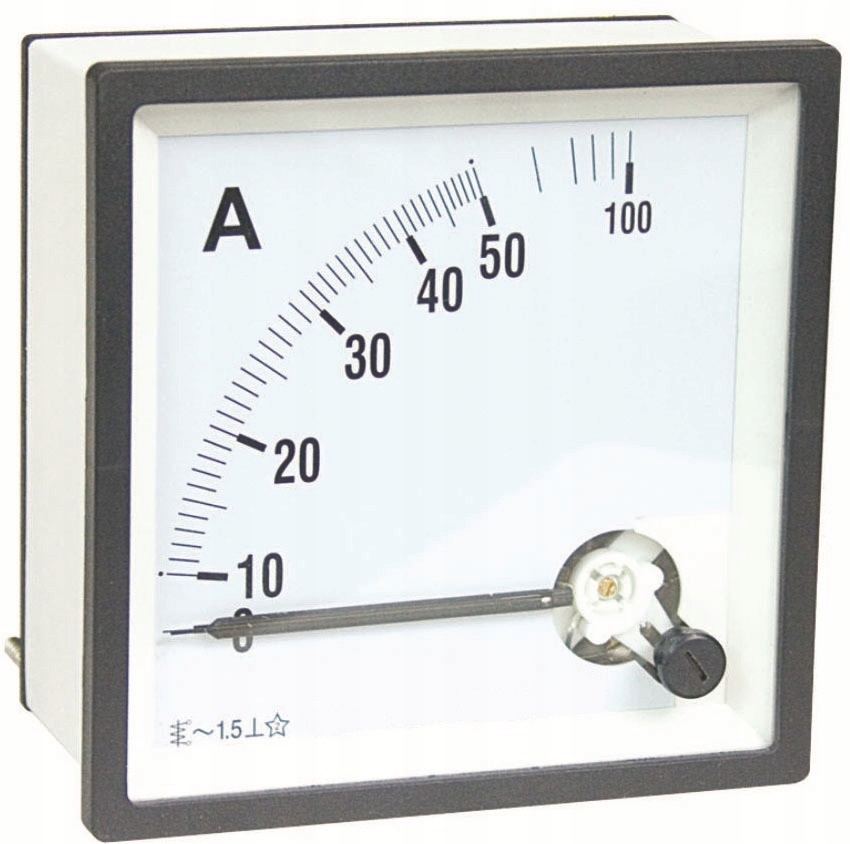 Amperomierz Panelowy Miernik analogowy 50A AC CP72