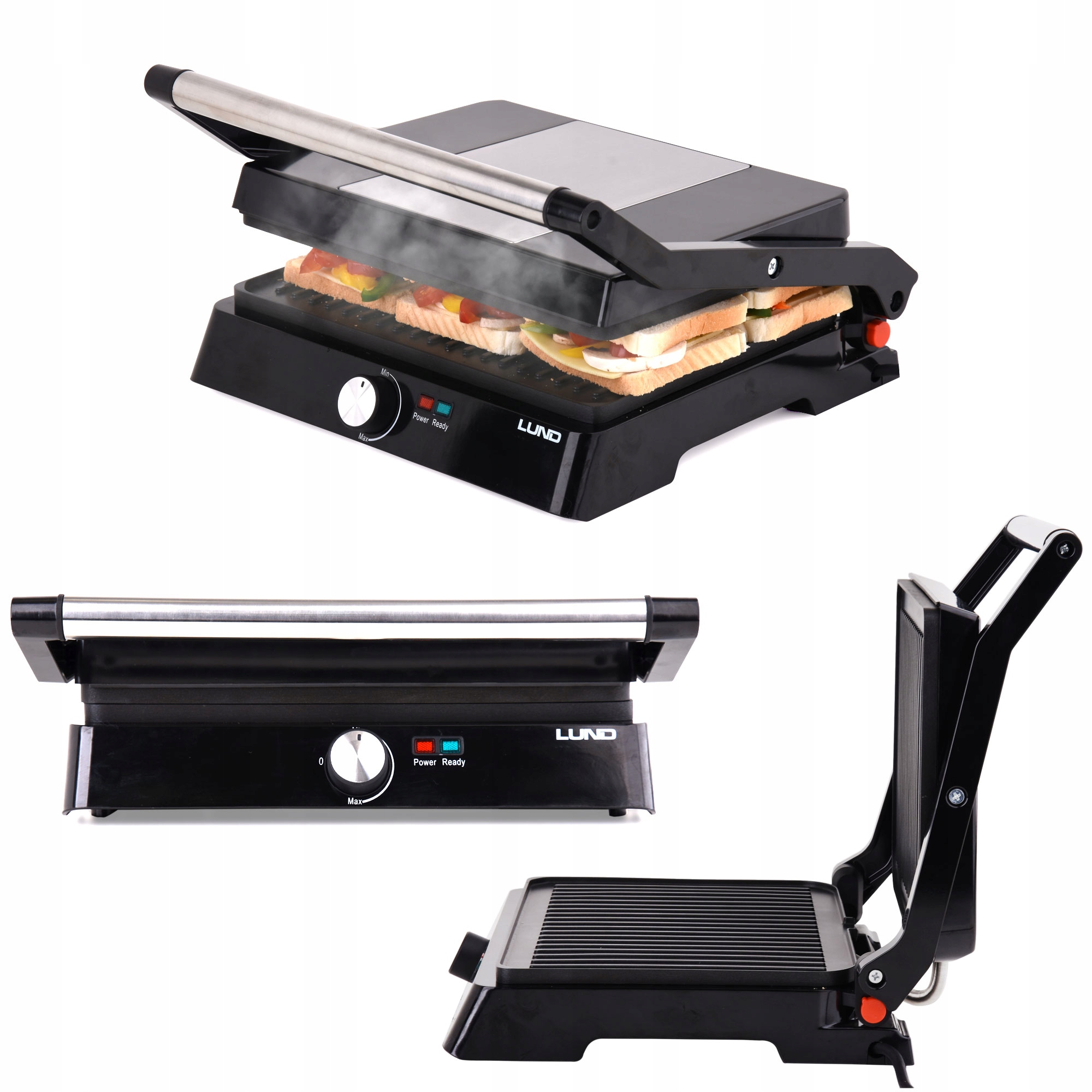 

Grill Opiekacz Elektryczny 2000W Lund Rozkładany