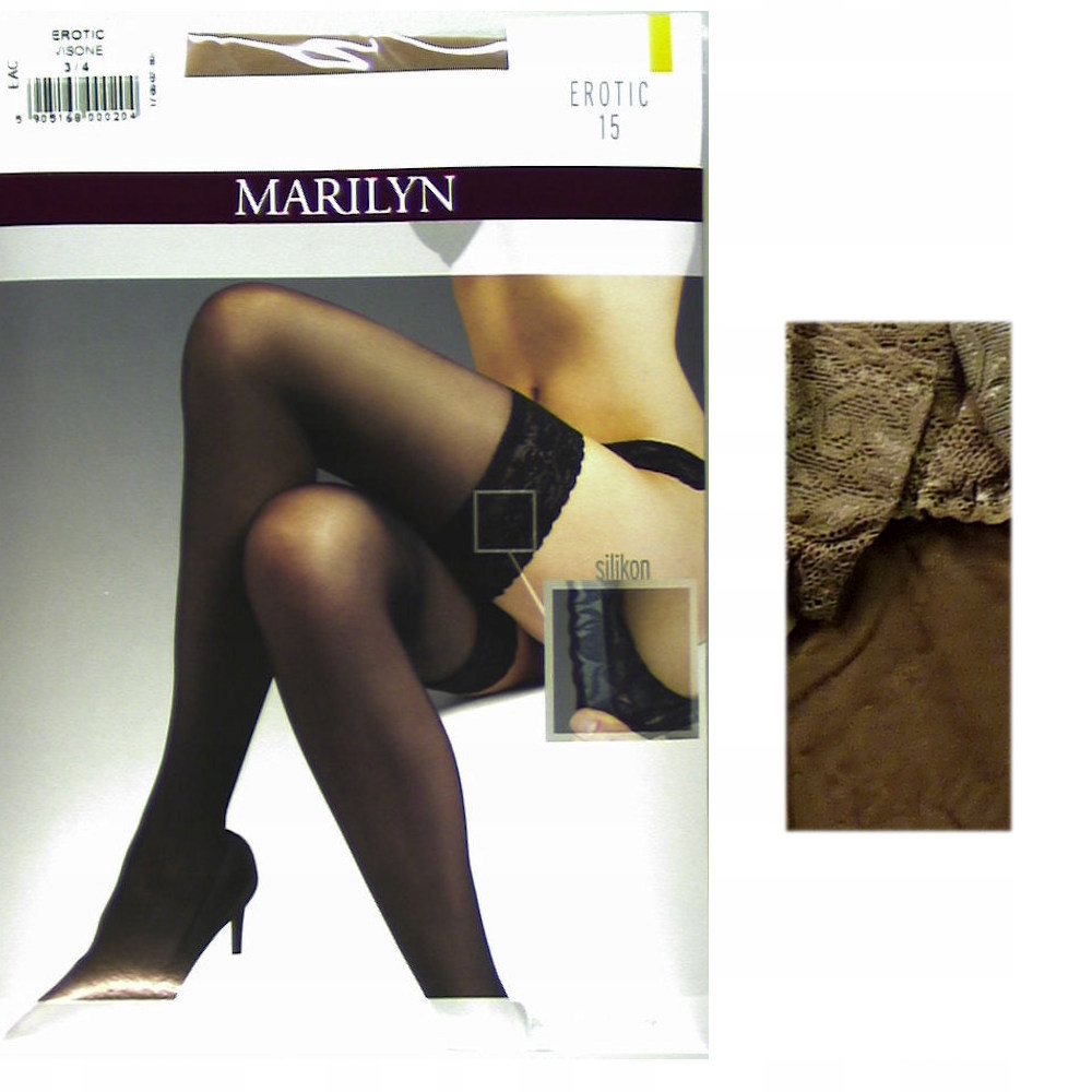 

Marilyn erotic 15 R3/4 beige pończochy samonośne