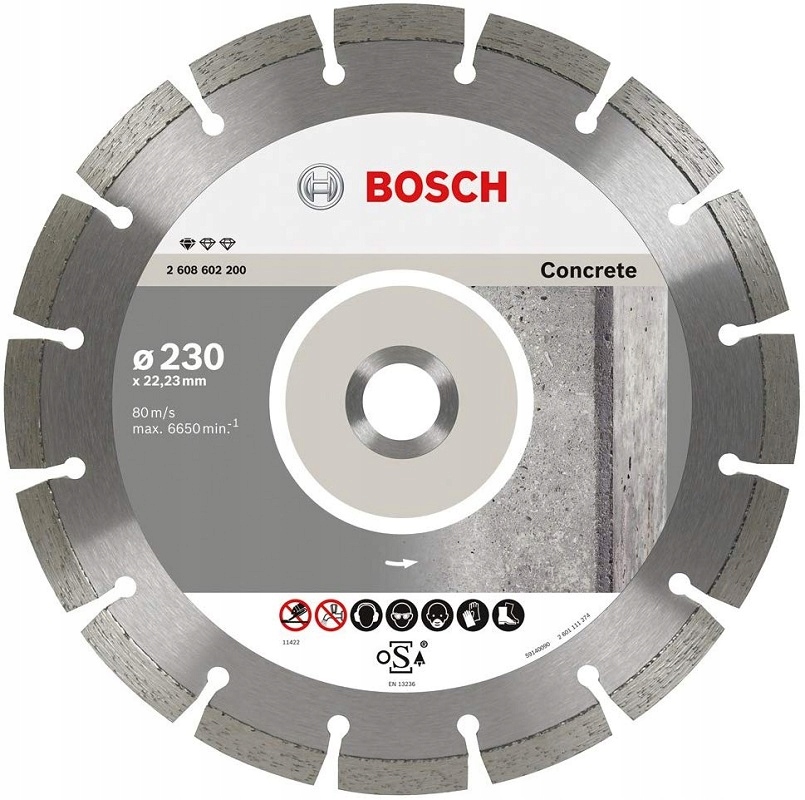 

Bosch Tarcza Diamentowa 230 Concret beton zbrojony