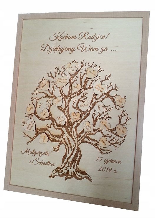 

Podziękowania dla Rodziców Podziękowanie Ślub A3