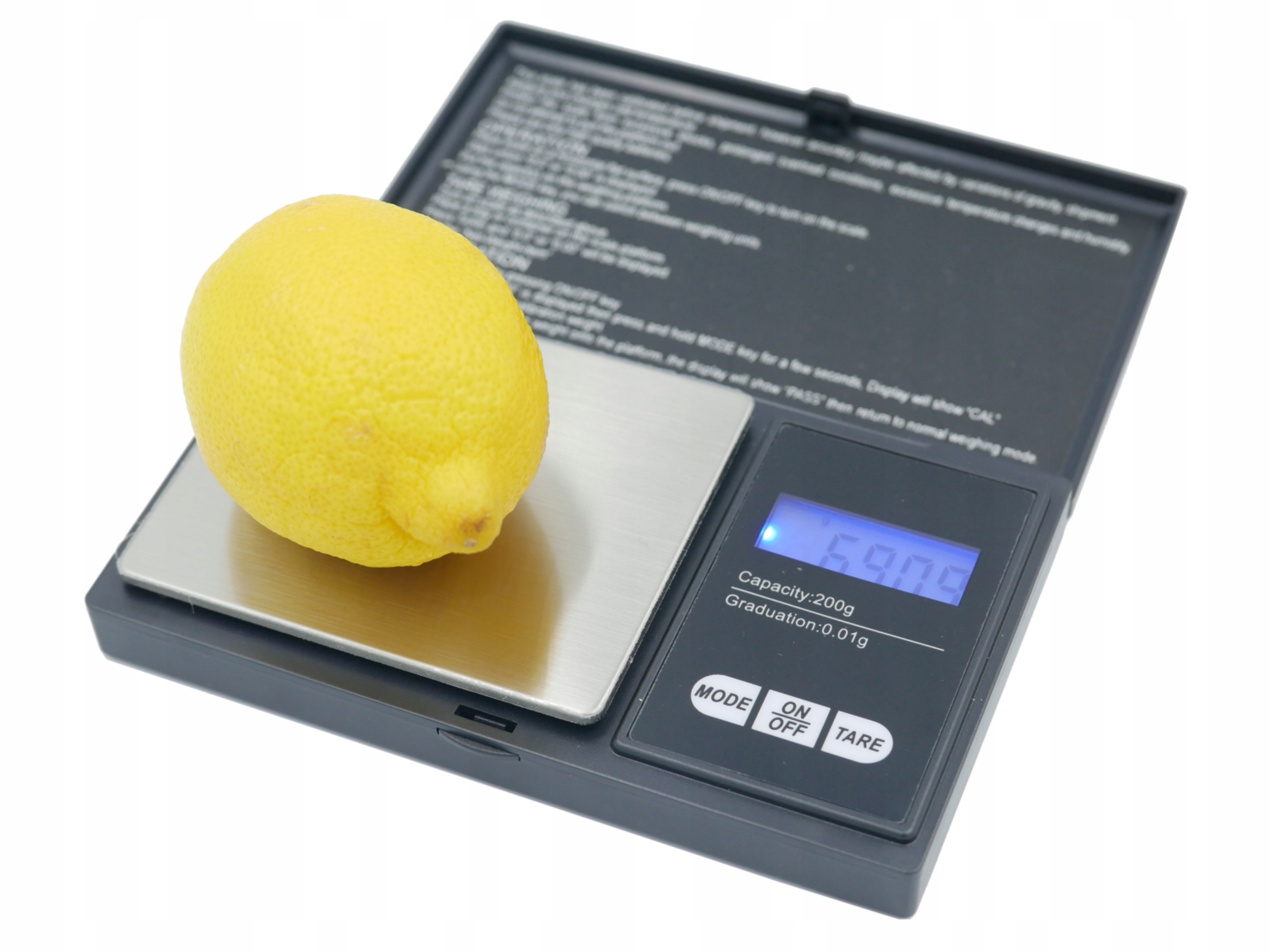 

Waga Jubilerska Precyzyjna Elektroniczna 200/0,01g