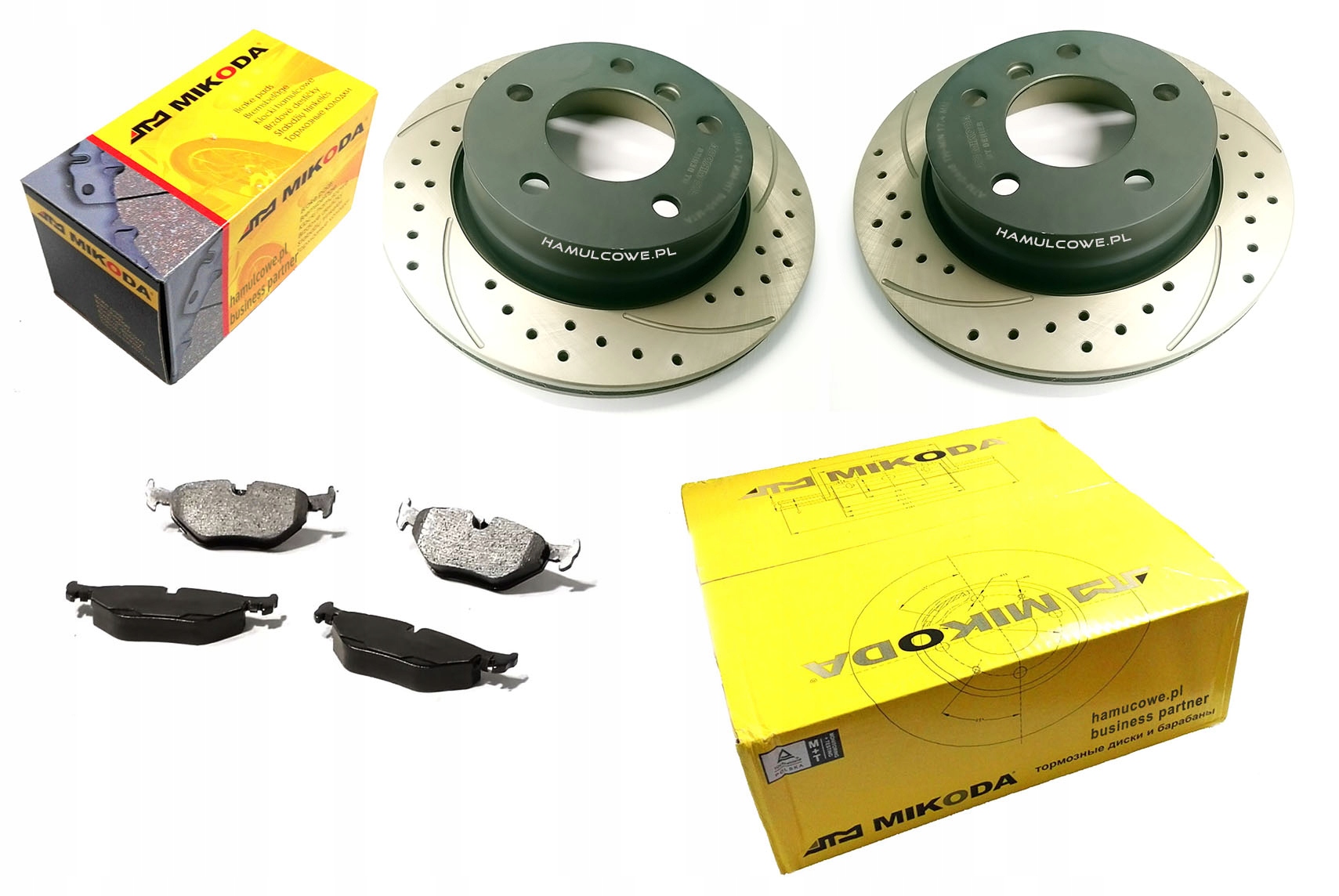 TARCZE tyl KLOCKI BMW E39 NAWIERCANE NACINANE