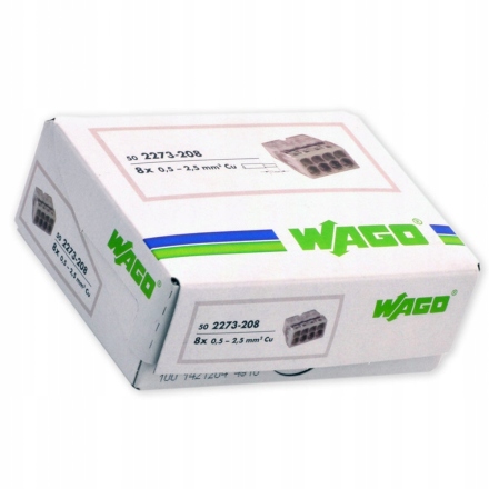 Wago Rychlospojka Na Drát 8x2,5 2273-208 50 kusů