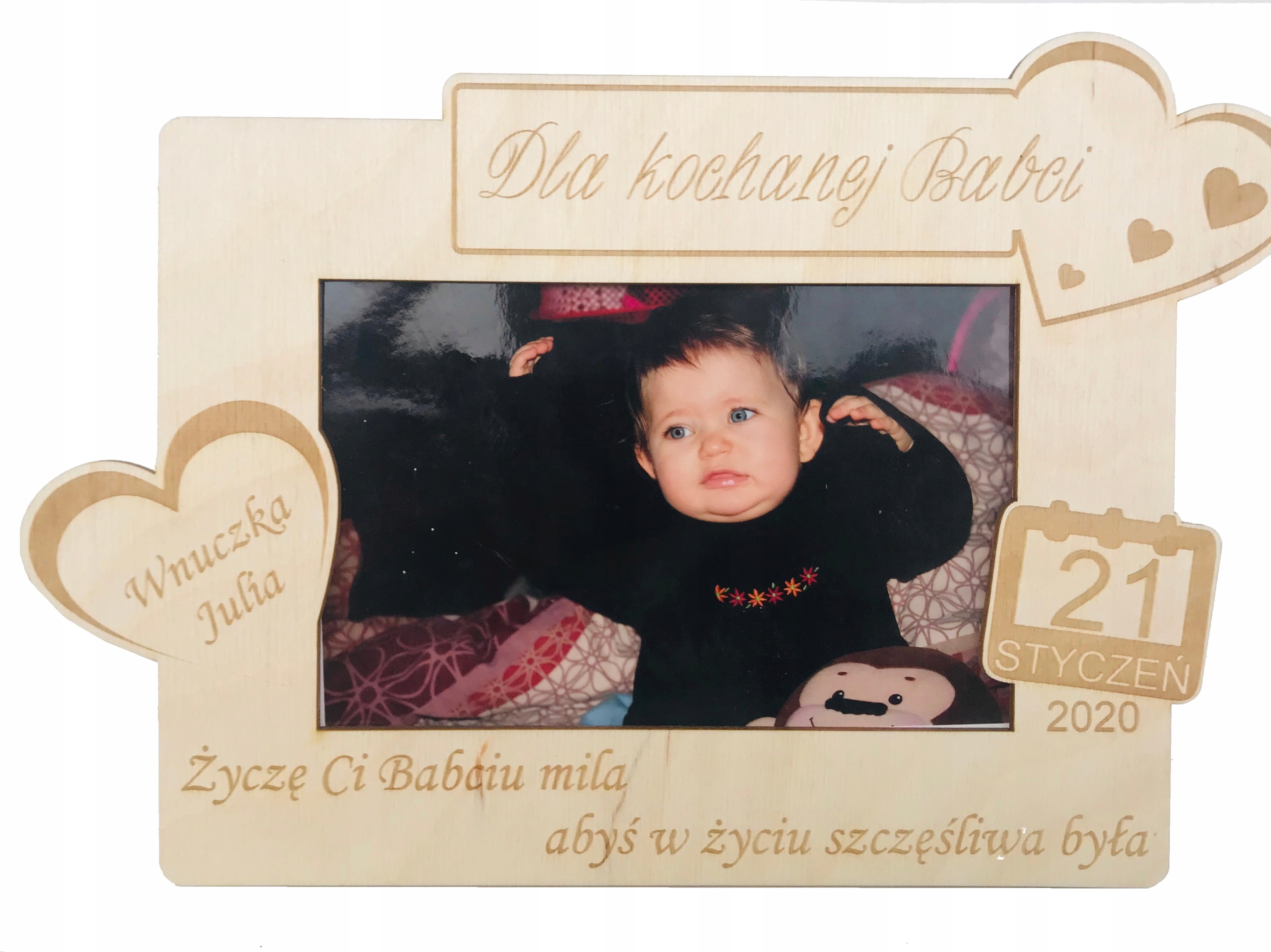 

Dzień Dziadka Dzień Babci Ramka na Zdjęcia Grawer