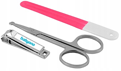 BABYONO ZESTAW KOSMETYCZNY PAZNOKCI CĄŻKI NOŻYCZKI