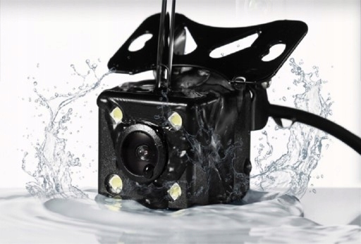 KAMERA COFANIA 4 LED DO REJESTRATORA W LUSTERKU Zasilanie gniazdo zapalniczki samochodowej