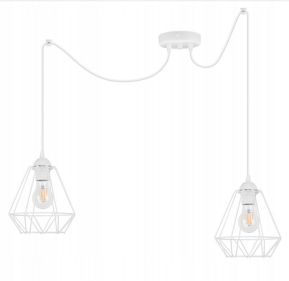 LAMPA SUFITOWA KOSZ LOFT DIAMENT PAJĄK3 DRUCIAKE27 Marka inna