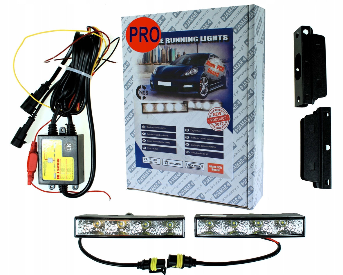 ŚWIATŁA DZIENNE DRL HP 540 PRO MOCNE ALUMINIOWE TRWAŁE DLA WARSZTATÓW