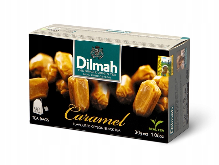 Levně Dilmah Caramel 20 x 1,5 g čaj s přívěskem