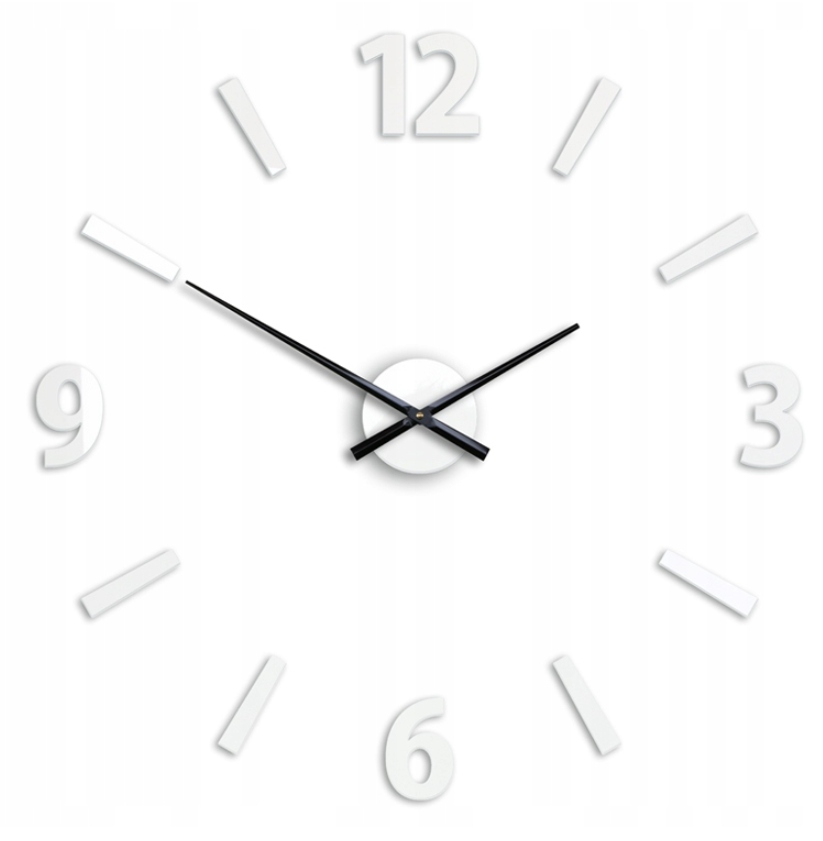 

Zegar Ścienny naklejany duży na ścianę lustrzany