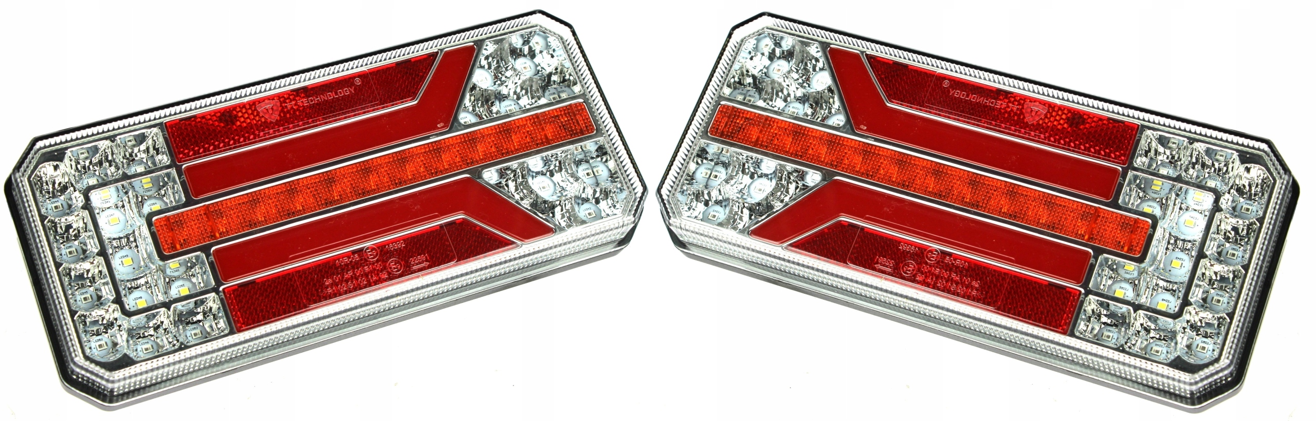 Led Sdružené Zadní Lampy Neon 12V 24V Pár 24cm