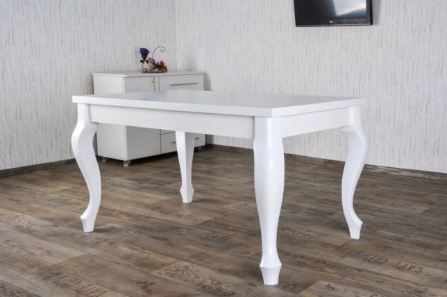 

Piękny Solidny Stół rozkł 100x250/350 Biały Ludwik