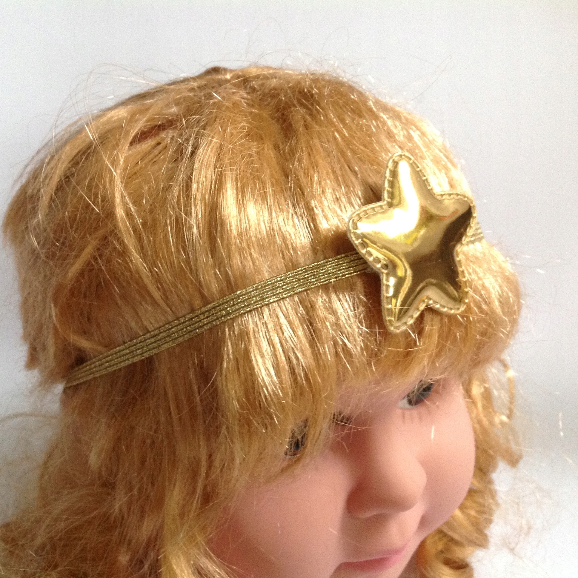 OPASKA GWIAZDA ZŁOTA BŁYSZCZĄCA 44 cm-54 cm Marka Inna marka