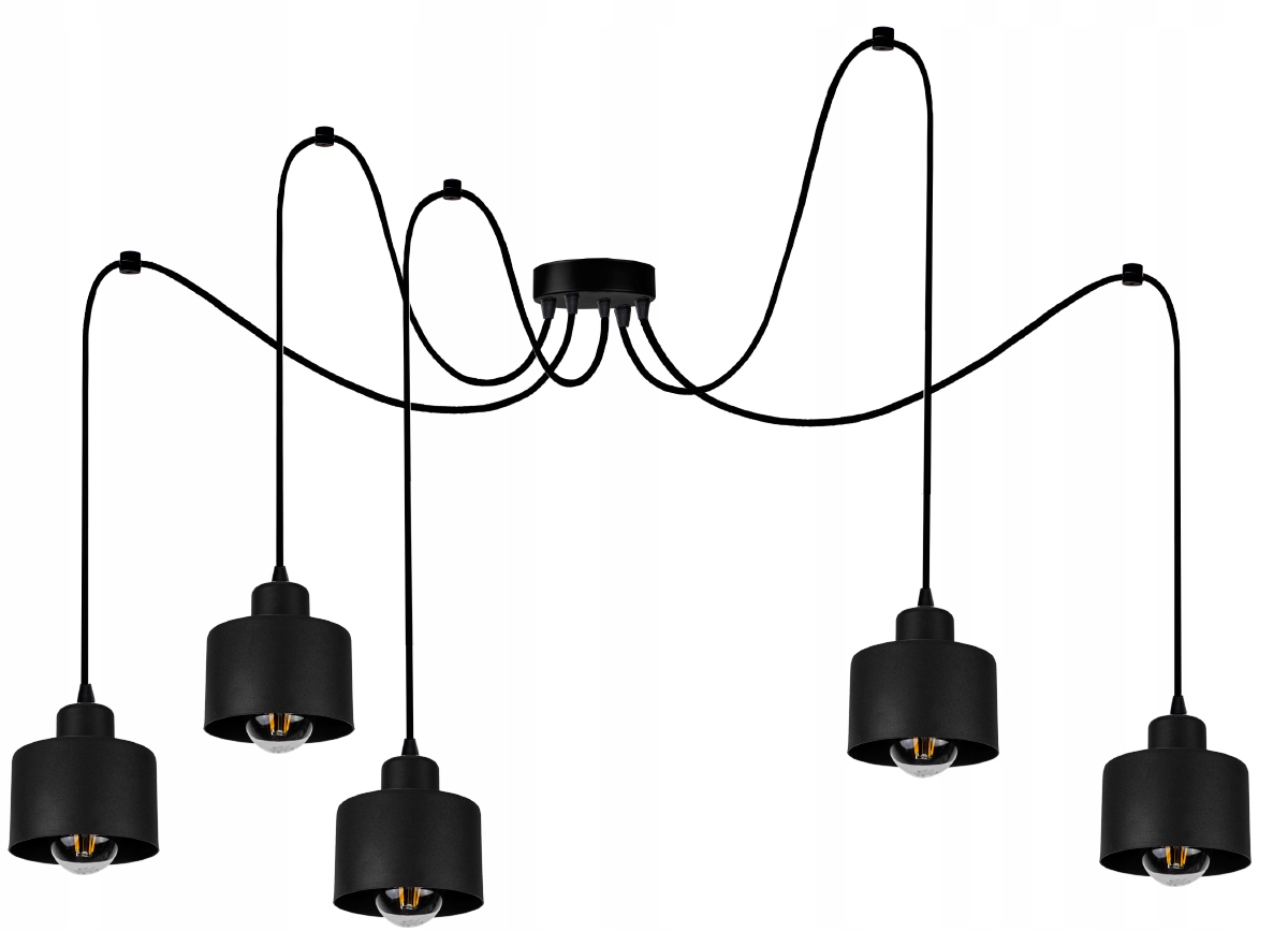 

Lampa Wisząca Sufitowa Żyrandol Pająk Loft Edison