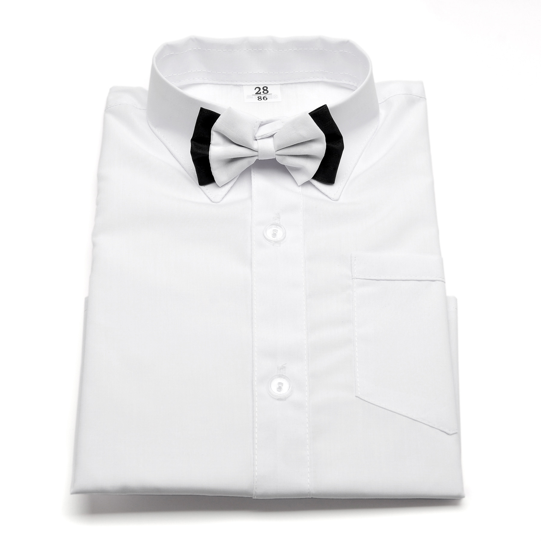 РУБАШКА ДЛЯ МАЛЬЧИКОВ БЕЛЫЙ С ДЛИННЫМ РУКАВОМ 164 СМ