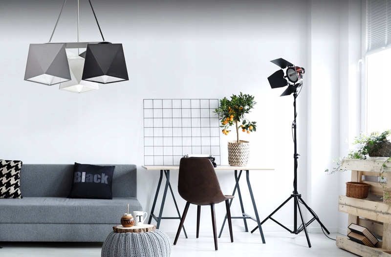 LAMPA WISZĄCA SUFITOWA ŻYRANDOL MIX LED 299-U3 Szerokość produktu 50 cm