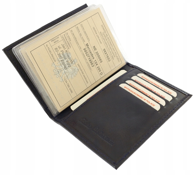 ELEGANCKA OKŁADKA, ETUI NA KARTY DOKUMENTY KOLORY Płeć uniseks