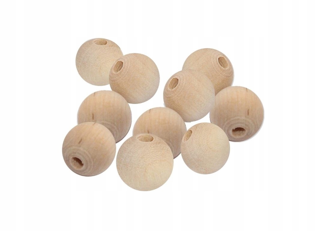 

Kulki Korale drewniane surowe Decoupage 15mm 10szt