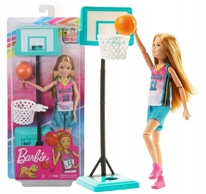 КУКЛА БАРБИ СПОРТИВНАЯ СТЕЙСИ БАСКЕТБОЛИСТКА GHK35
