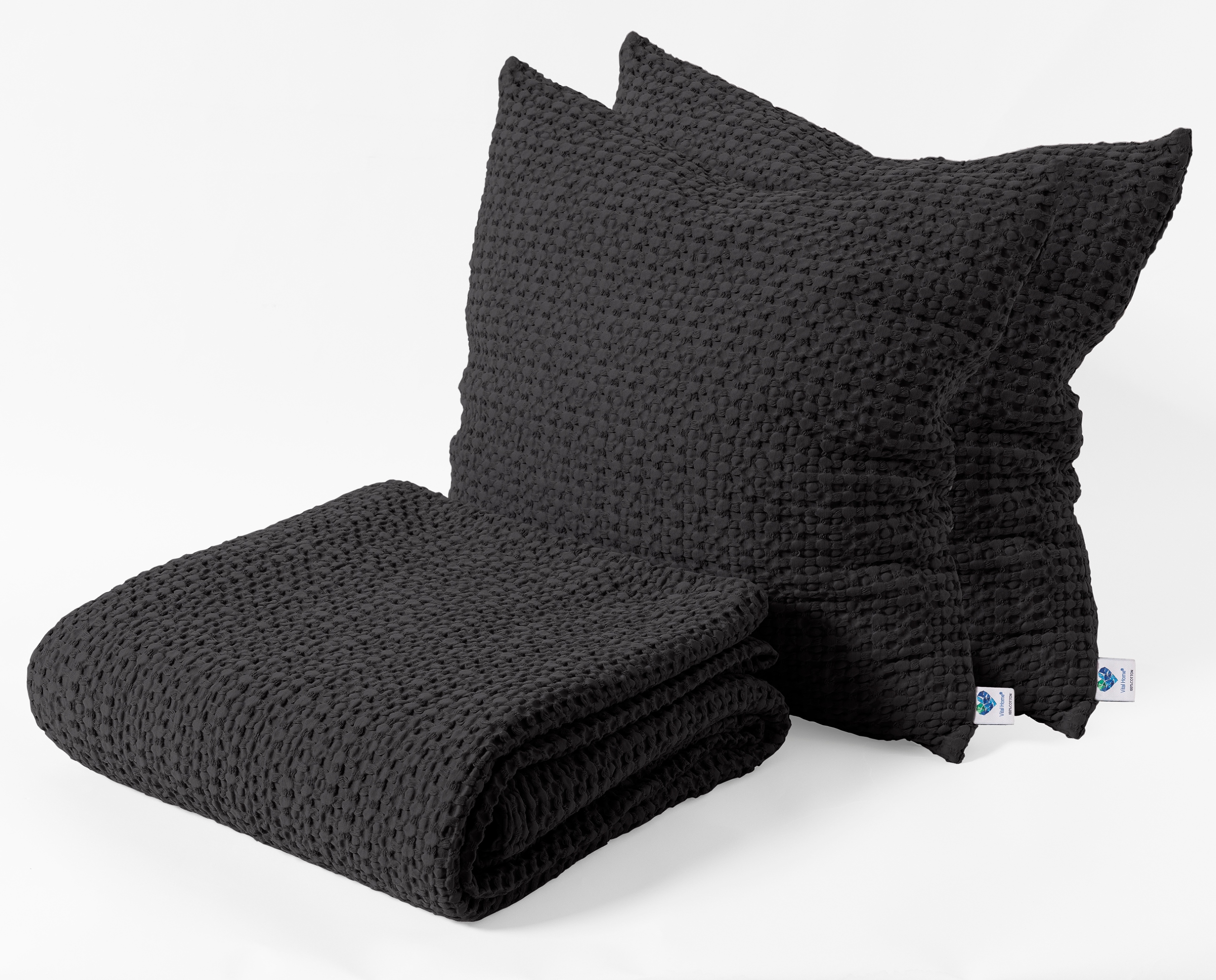 

Poszewka Poduszka 50X50 Favo Antracyt E28933