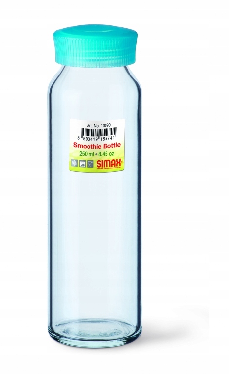 

Butelka Do Smoothie 250 ml szklana do pracy szkoły
