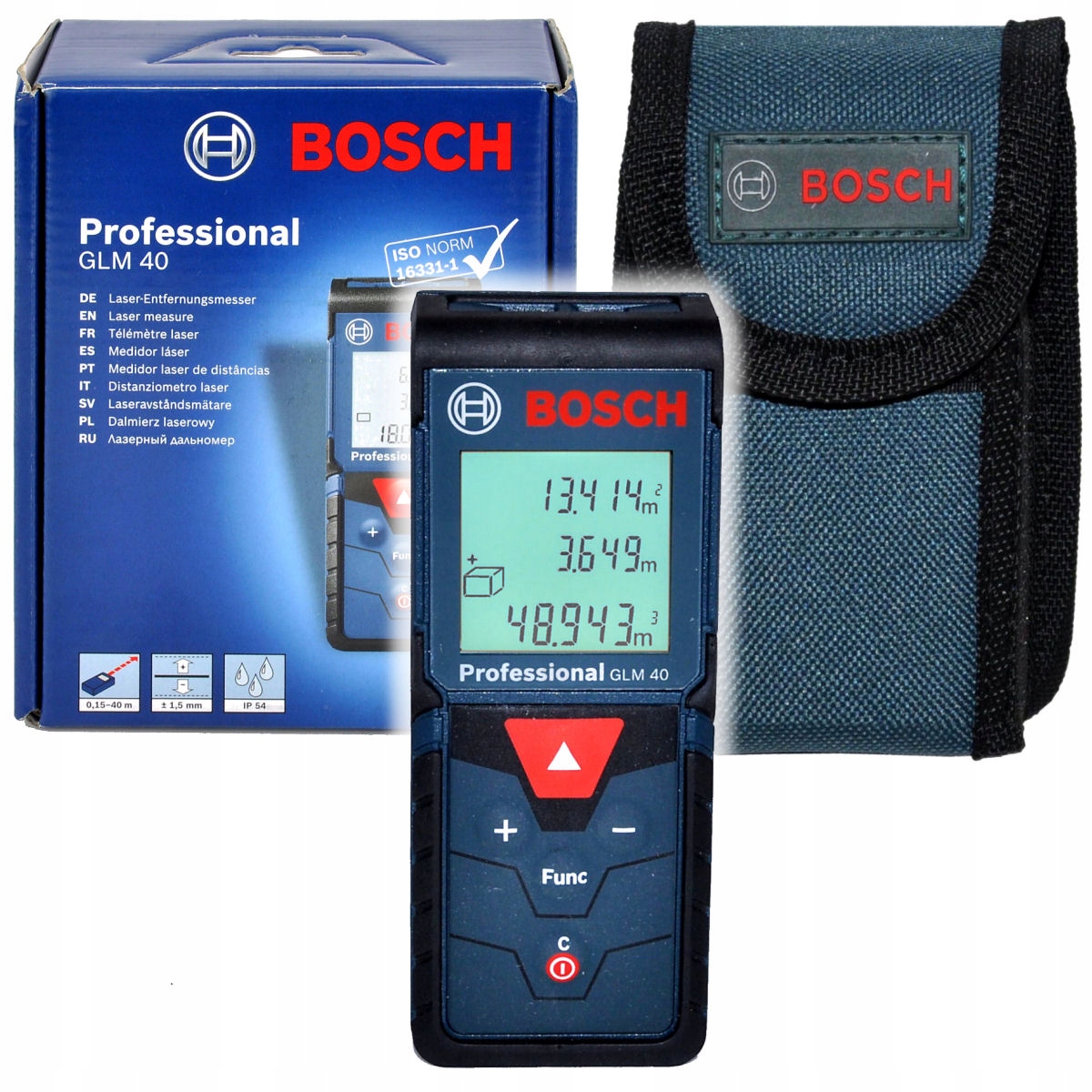 

Dalmierz Laserowy Glm 40 Bosch z podświetleniem