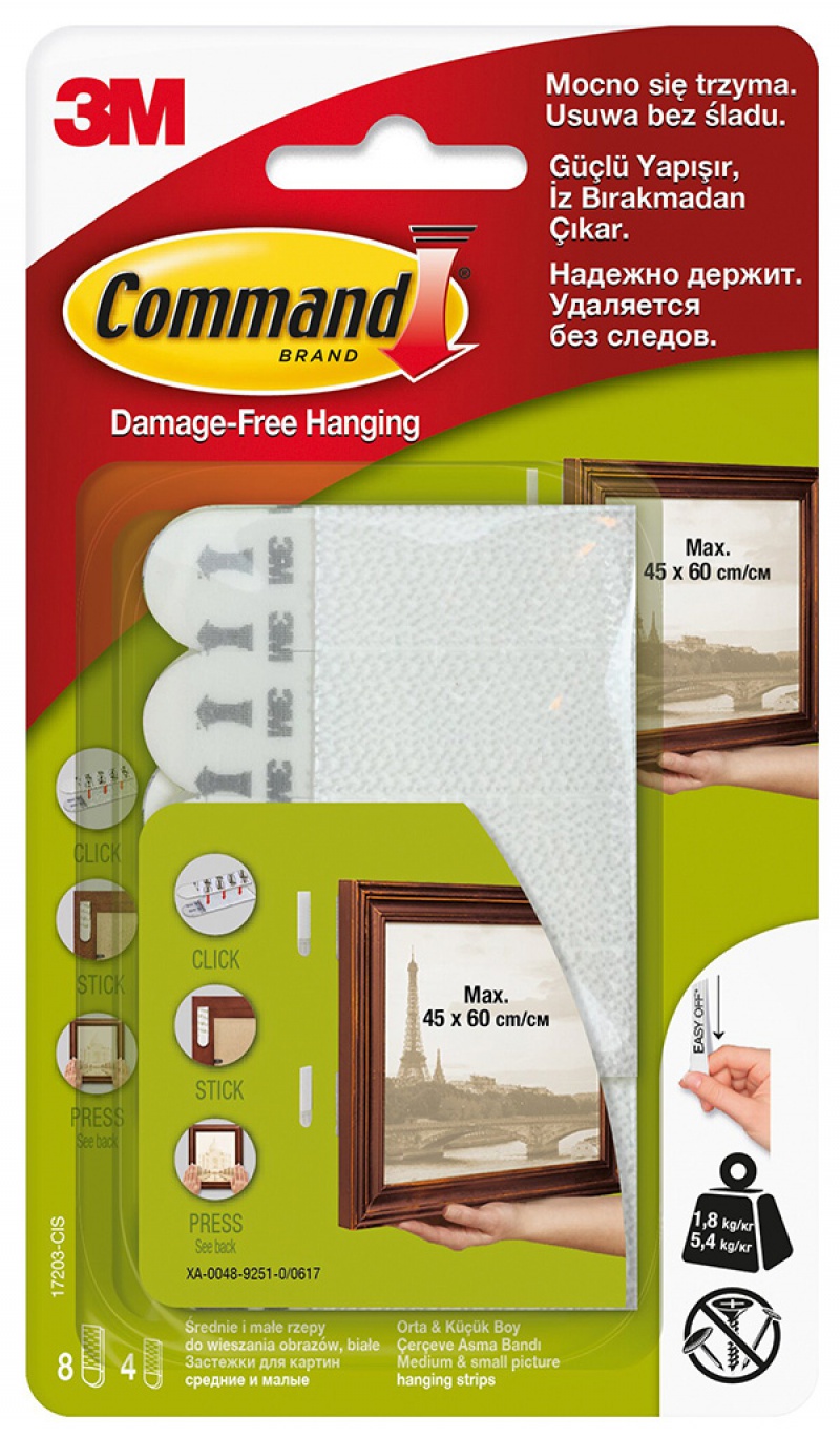 

Command 3M Rzepy Do Obrazów Ramek 5,4 Kg + 1,8 kg