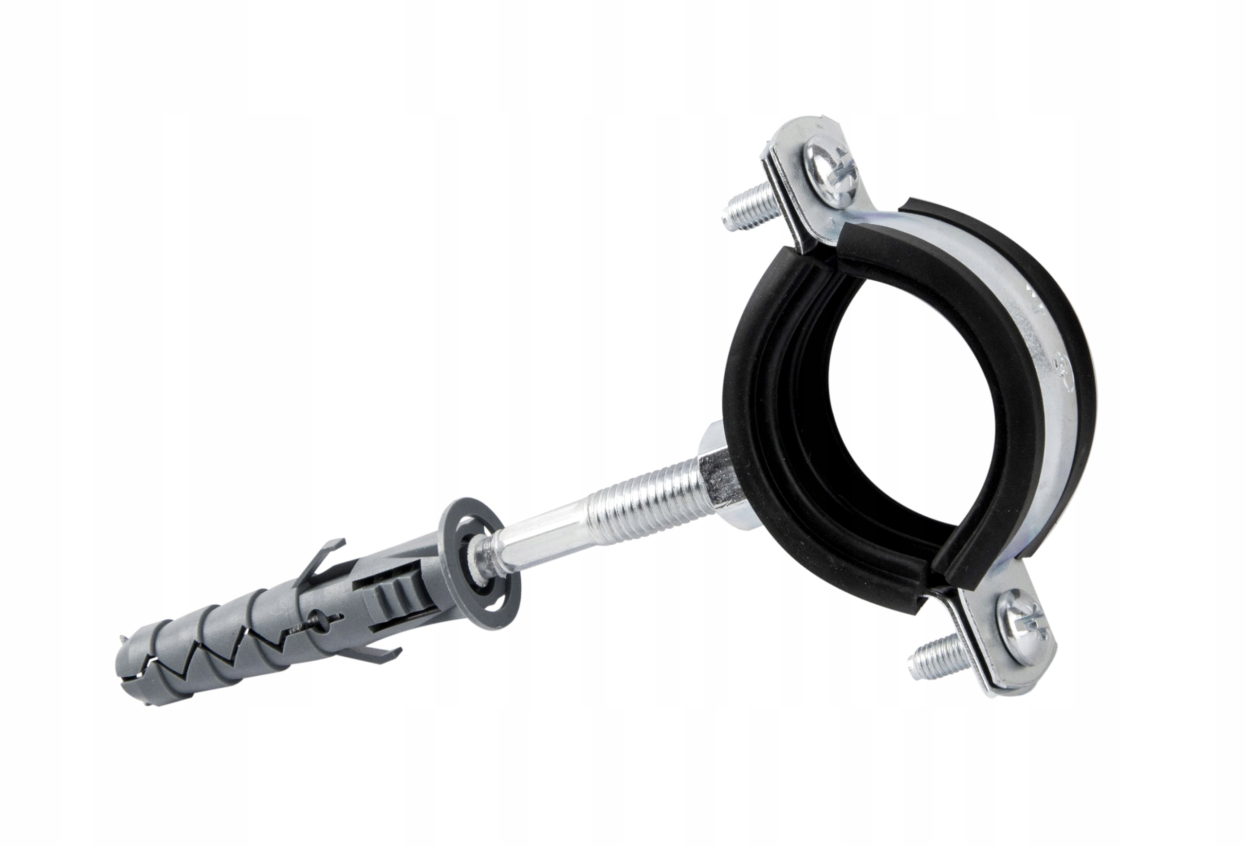 UCHWYT POJEDYNCZY Z GUMĄ OBEJMA STALOWA DO RUR 1