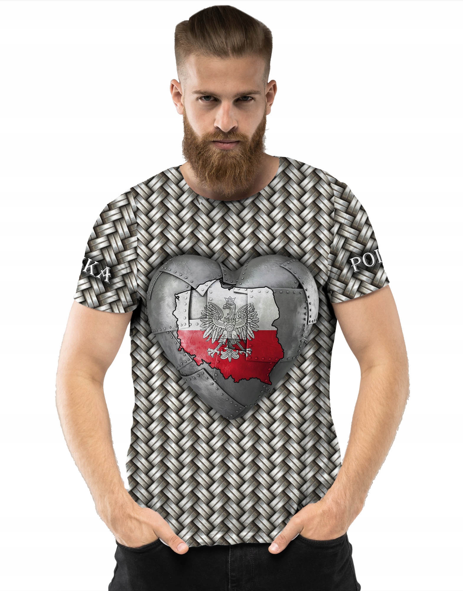 

Koszulka Full Print Polska Stalowe Serce XL Yoga