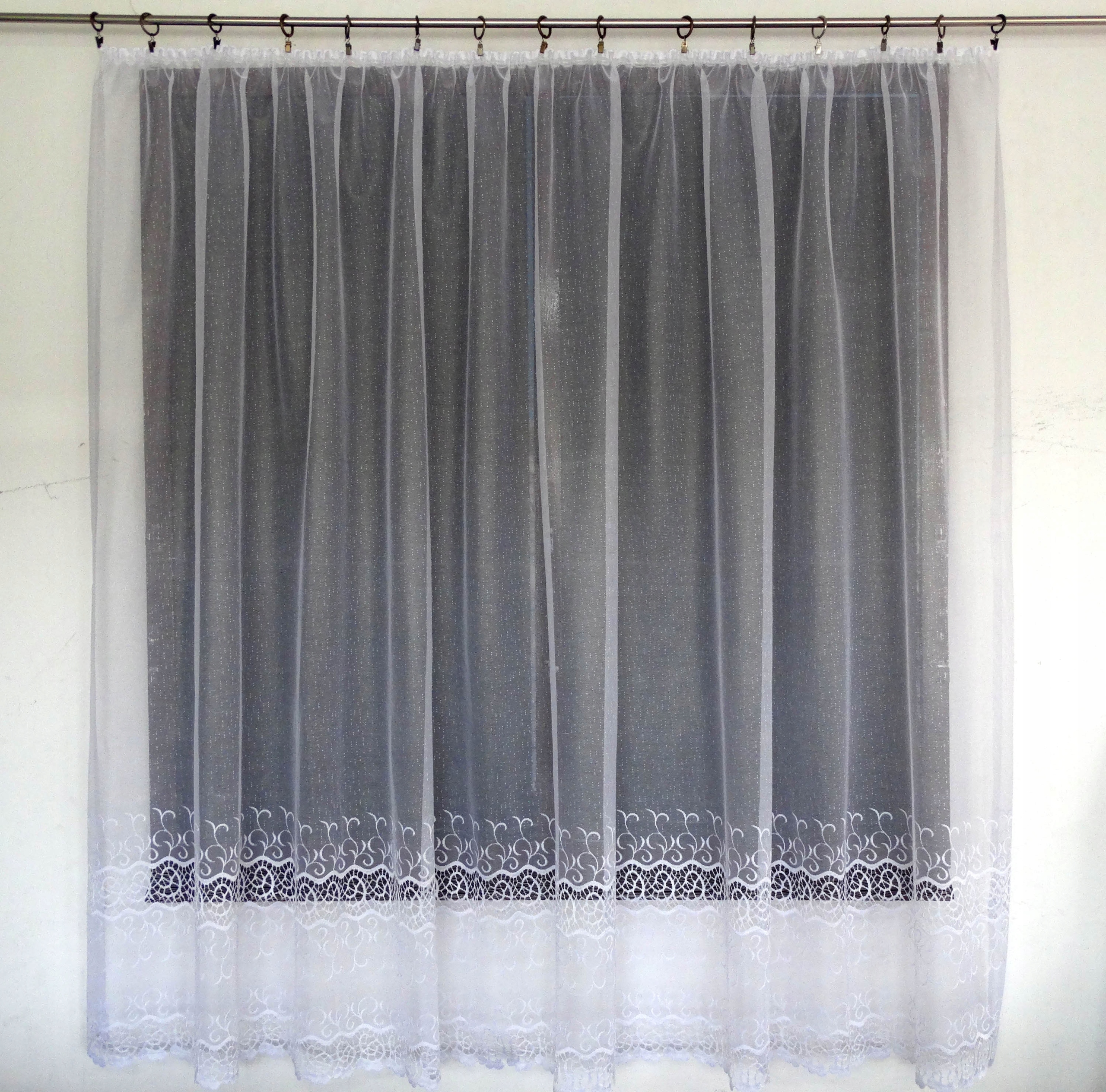 Mg Záclona žakár 618/361 350x150 cm Hotová S Páskou M