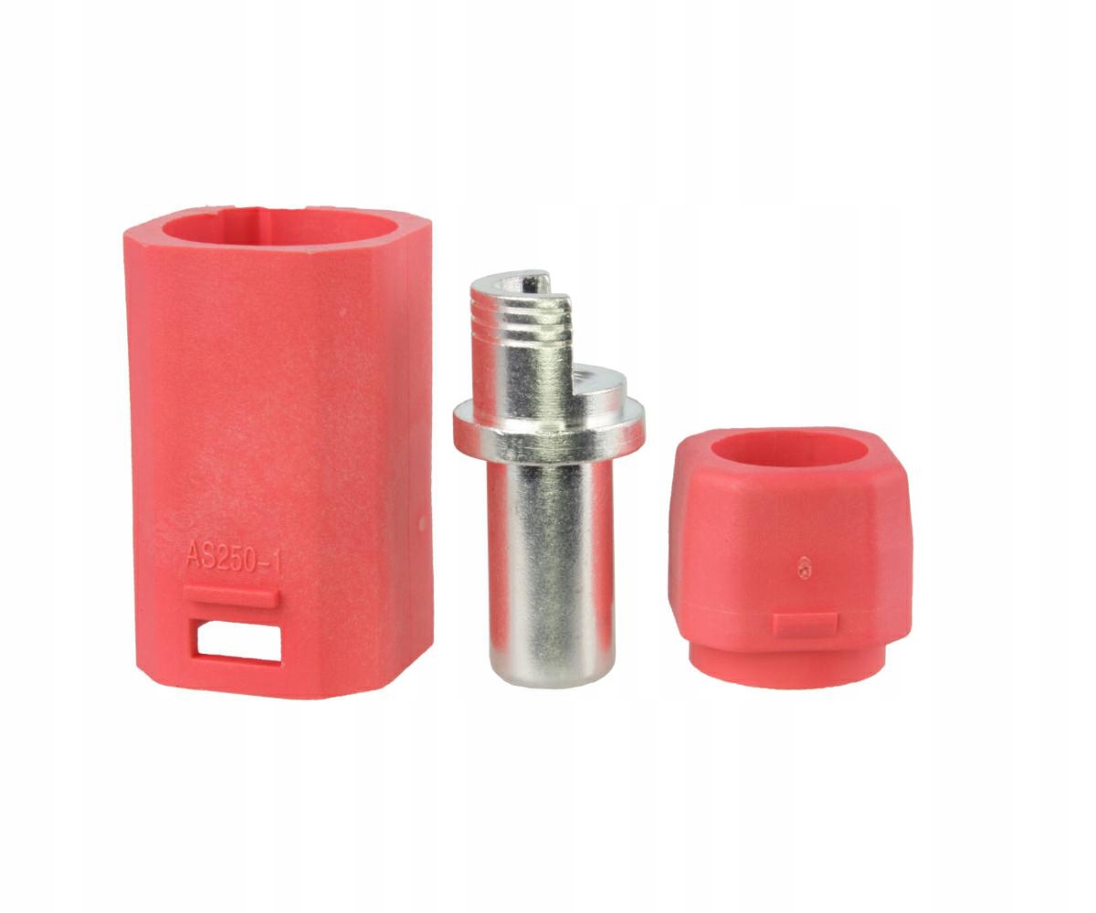 

Konektor Amass AS250-M red męski 90A 8mm złącze