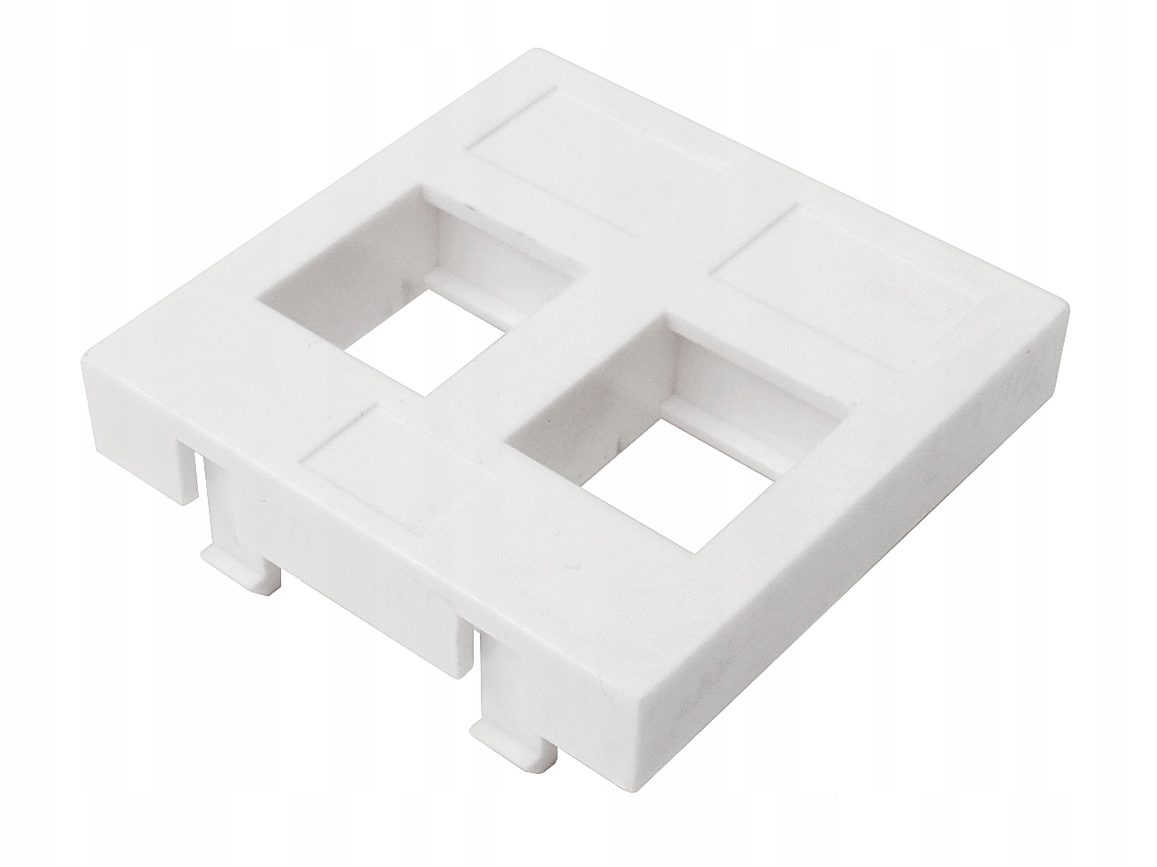Moduł MEDIABOX 45x45 adapter 2xKEYSTONE biały