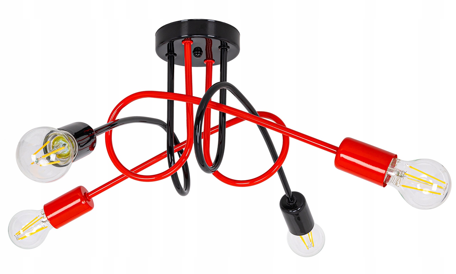 

Lampa Sufitowa Wisząca Żyrandol Edison LOFT4 Multi
