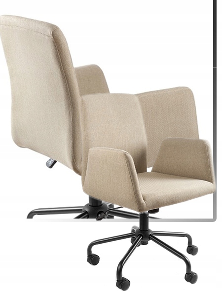 Fotel Biurowy Bravo Unique Beżowy! Głębokość mebla 45 cm