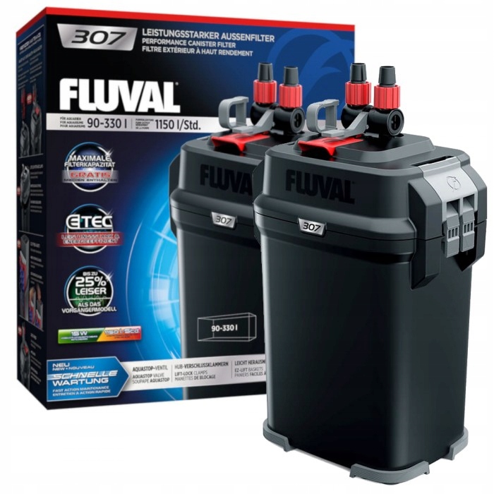 

Hagen Fluval 307 Filtr Zewnętrzny 90-330l 1150l/h