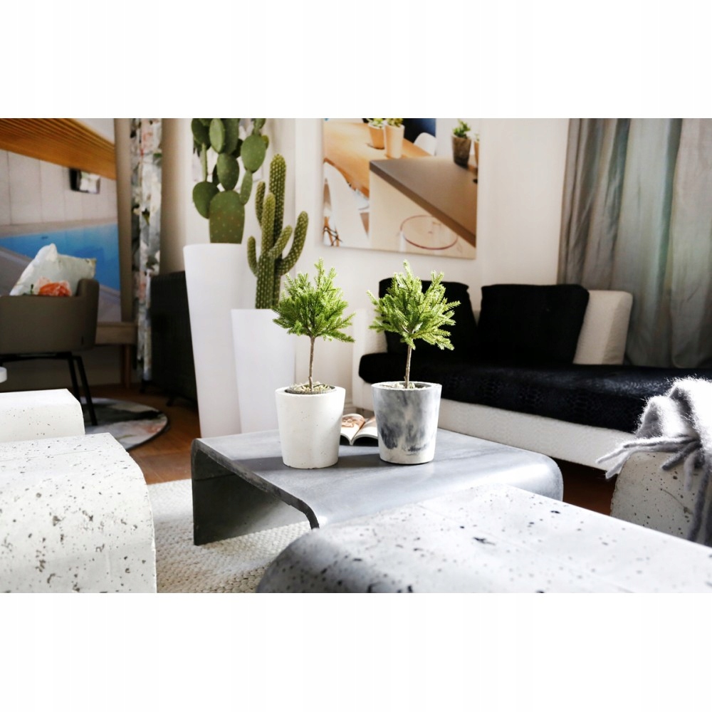 DONICZKA BETONOWA 14x15cm - BETON ARCHITEKTONICZNY Kolor wielokolorowy