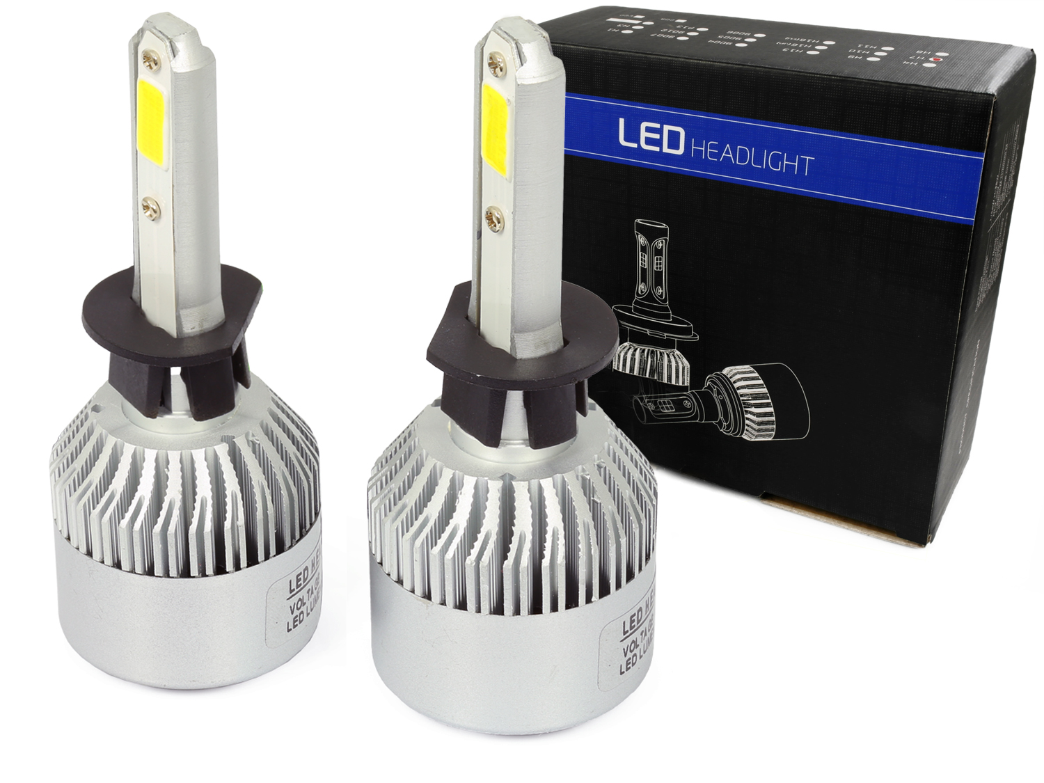 

Żarówki Led H1 S2 72W Cob Mocne Zestaw 16000 lm
